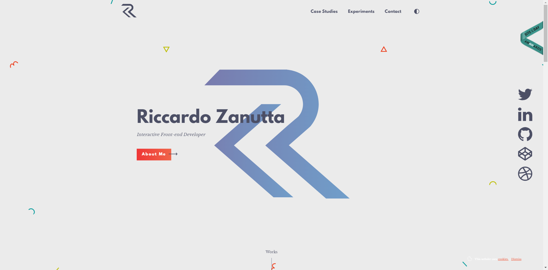 Riccardo Zanutta Home Header