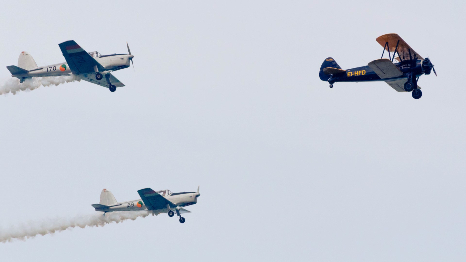 Three planes at Bray airshow